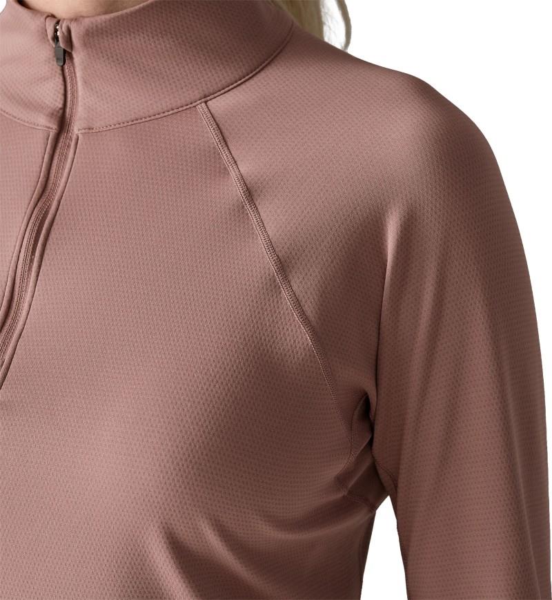 Capilene Midweight Zip Neck - Womens - moonrise taupe 1