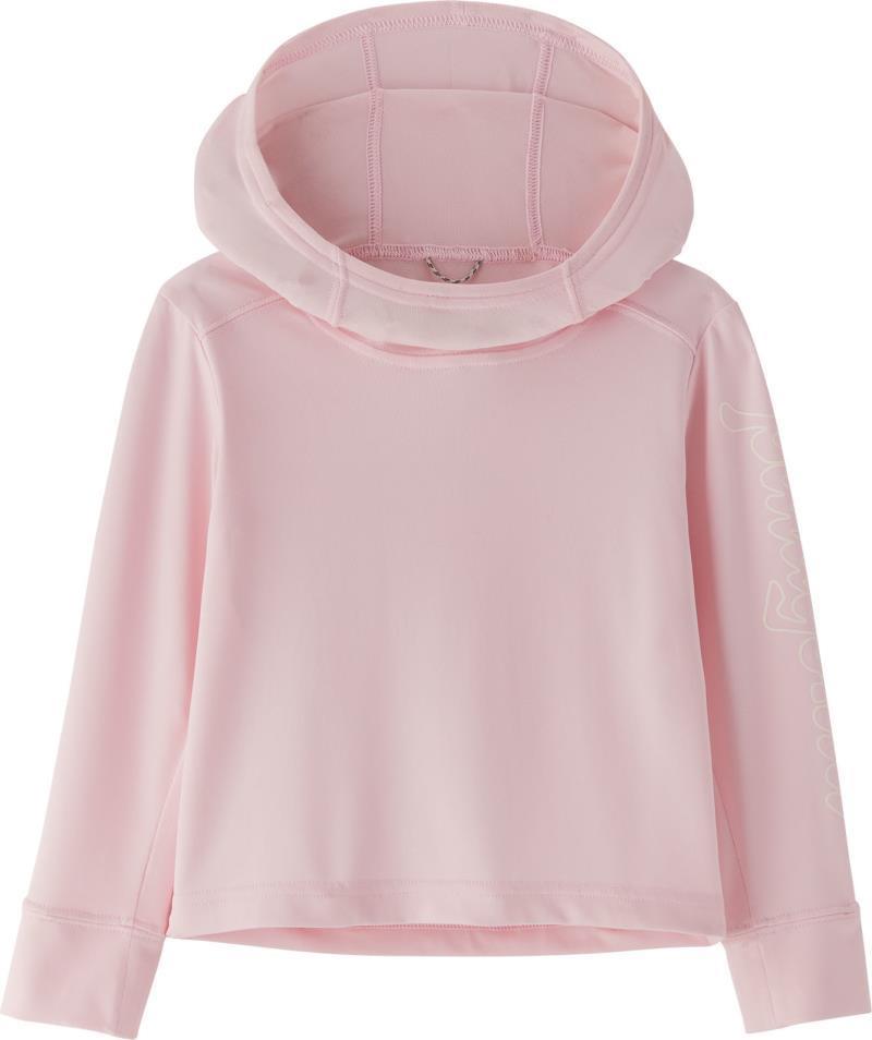 Capilene Silkweight Hoody - Baby - Fitz Script / Peaceful Pink 1