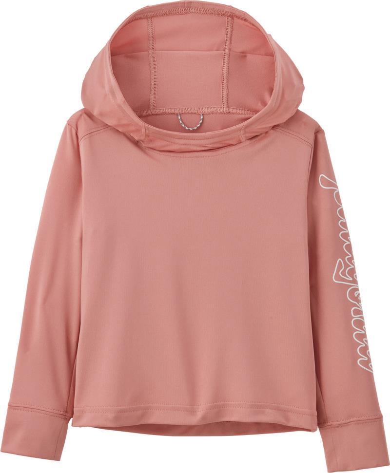 Capilene Silkweight Hoody - Baby - Fitz Script / Sunfade Pink 1