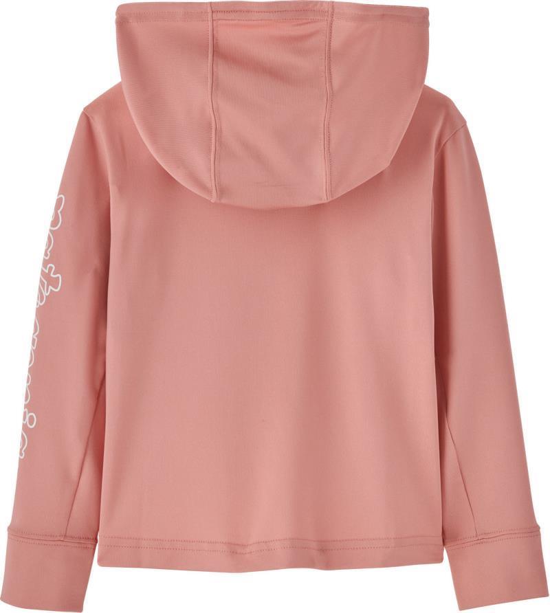 Capilene Silkweight Hoody - Baby - Fitz Script / Sunfade Pink 2