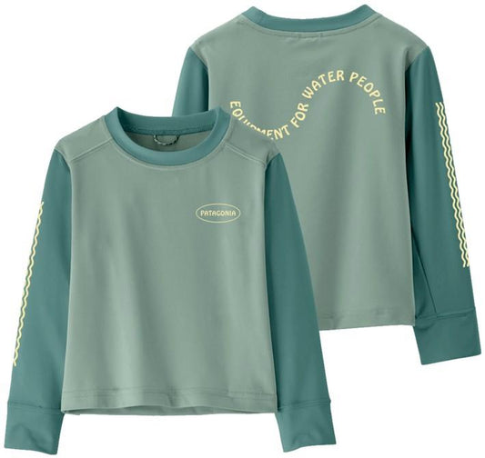 Capilene Silkweight LS T-Shirt - Baby - findiver flag / mixed green 1