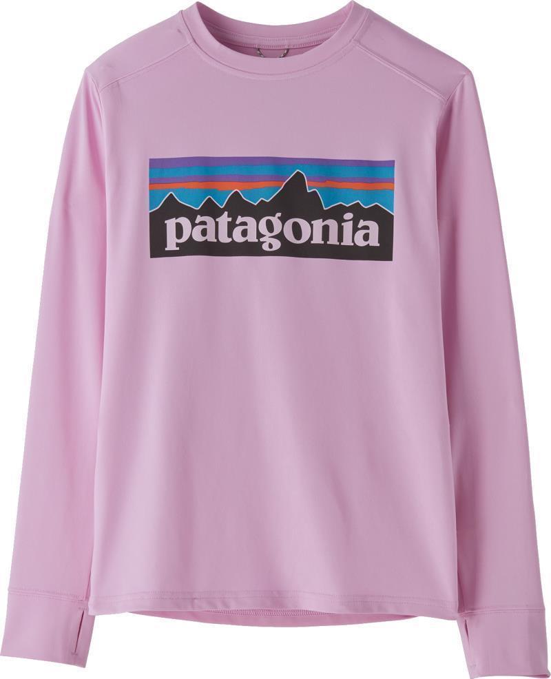 Capilene Silkweight LS T-Shirt - Kids - P-6 Logo / Dragon Purple 1