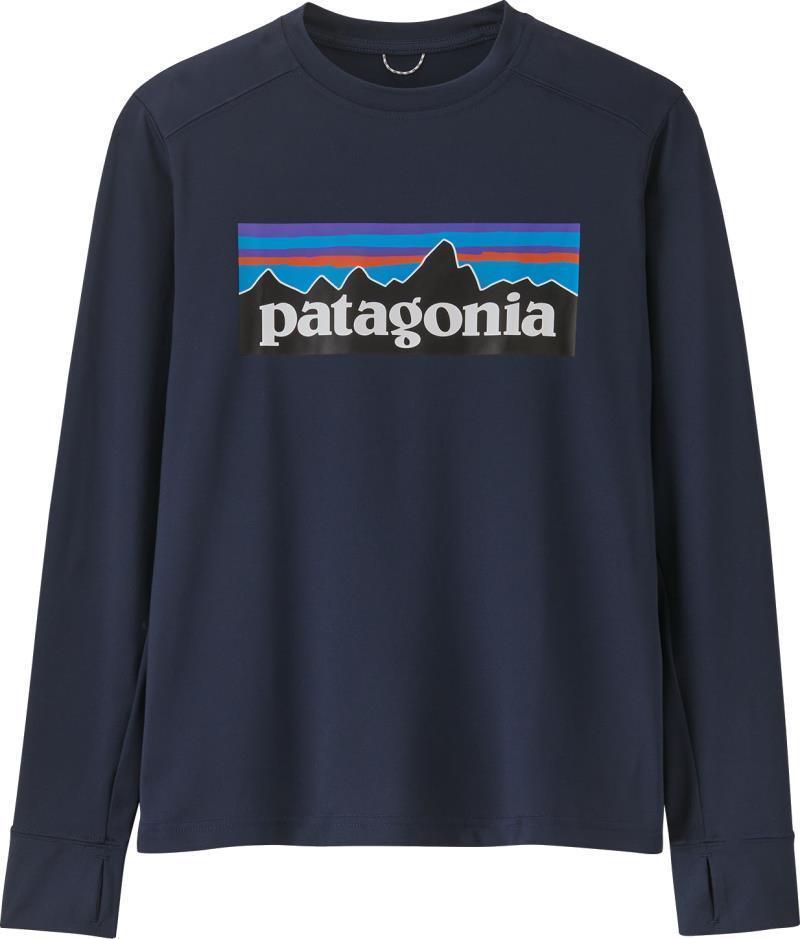 Capilene Silkweight LS T-Shirt - Kids - P-6 Logo / New Navy 1