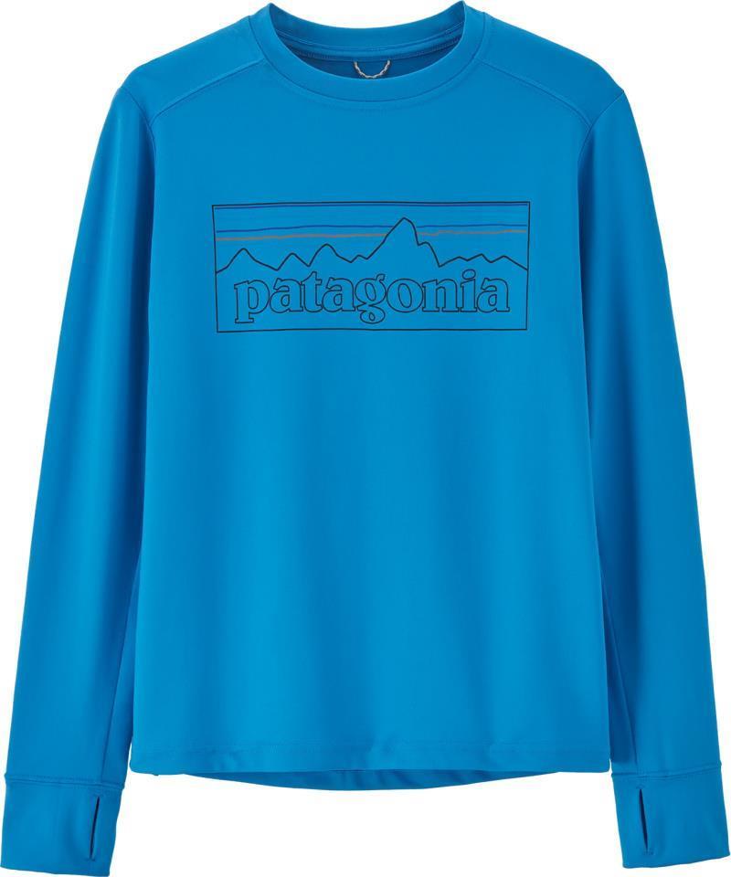 Capilene Silkweight LS T-Shirt - Kids - P-6 Outline / Vessel Blue 1