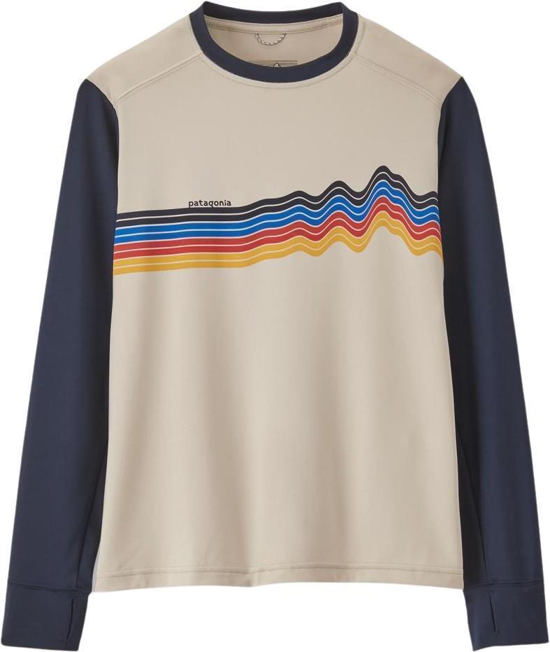Capilene Silkweight LS T-Shirt - Kids - Ridge Rise Stripe / Pumice 1