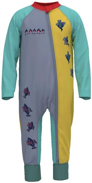 Capilene Silkweight Sun Suit - Infant - ecotones / canary yellow 1