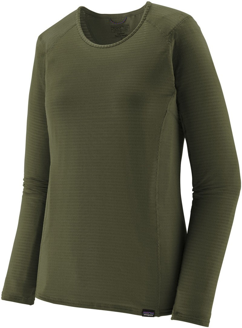 Capilene Thermal Weight LS Crew - Womens - pine needle green 1
