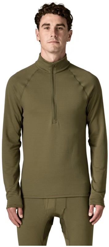 Capilene Thermal Weight Zip Neck - Mens - basin green 1