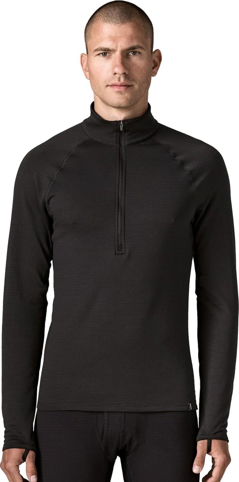 Capilene Thermal Weight Zip Neck - Mens - black 1