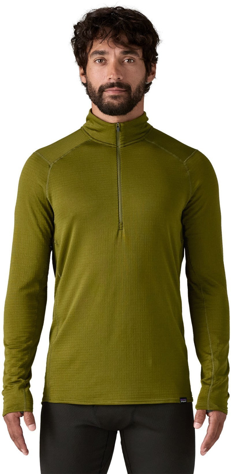 Capilene Thermal Weight Zip Neck - Mens - pond green 1