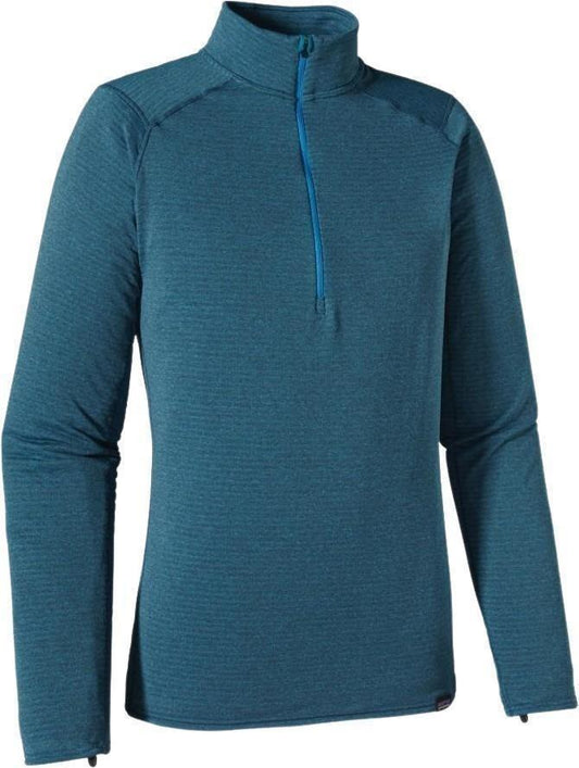 Capilene Thermal Weight Zip Neck - Mens - smolder blue - electron blue x-dye 1