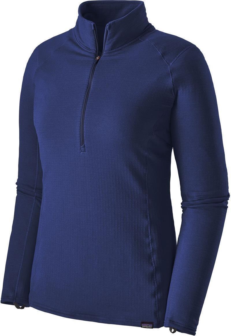 Capilene Thermal Weight Zip Neck - Womens - cobalt blue - classic navy x-dye 1