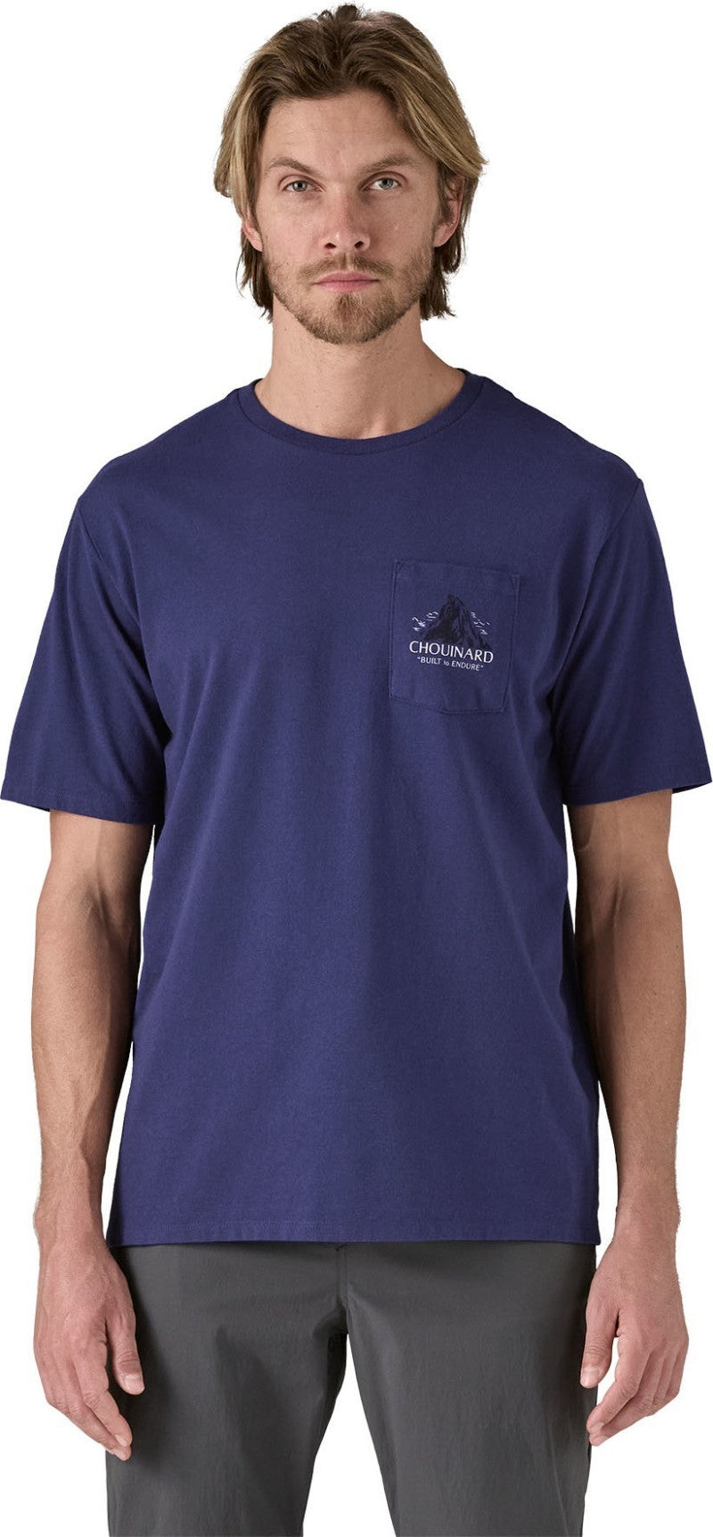 Chouinard Crest Pocket Responsibili-Tee SS - Mens - solstice purple 1