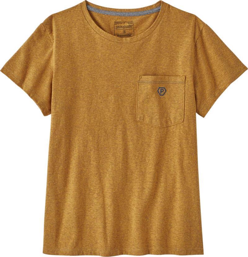 Clean Climb Bloom Pocket Responsibili-Tee - Womens - Pufferfish Gold 1
