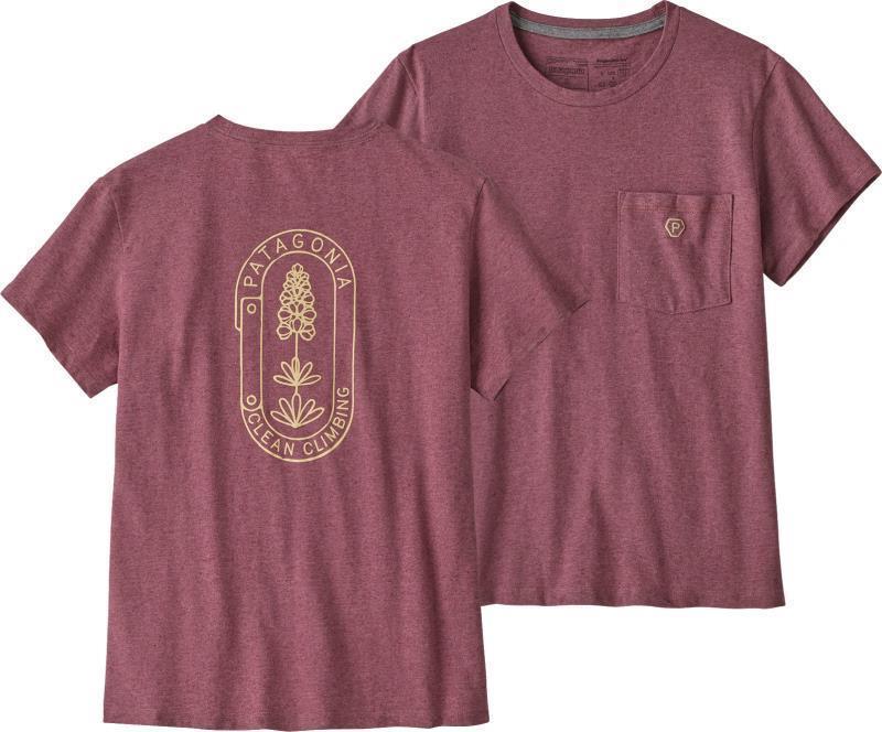 Clean Climb Bloom Pocket Responsibili-Tee - Womens - evening mauve 1