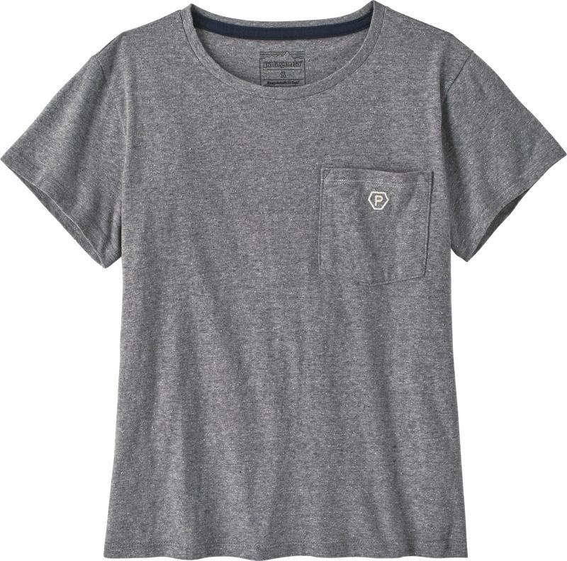 Clean Climb Bloom Pocket Responsibili-Tee - Womens - gravel heather 1