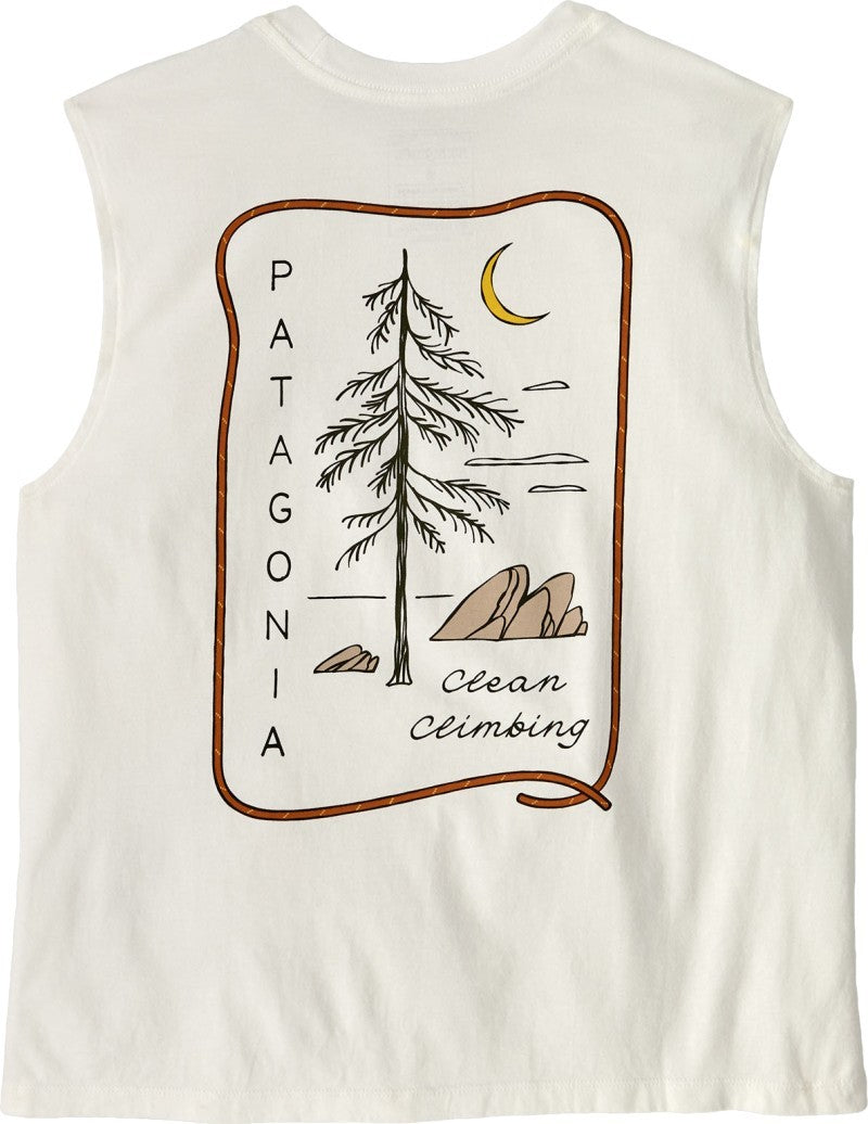 Clean Climb Roots Boxy Organic Tank - Womens - white 1