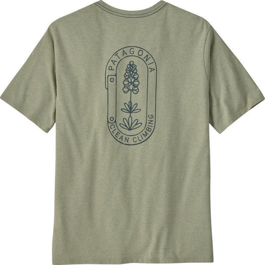 Clean Climb Trade Responsibili-Tee - Mens - Clean Climb Bloom / Salvia Green 1