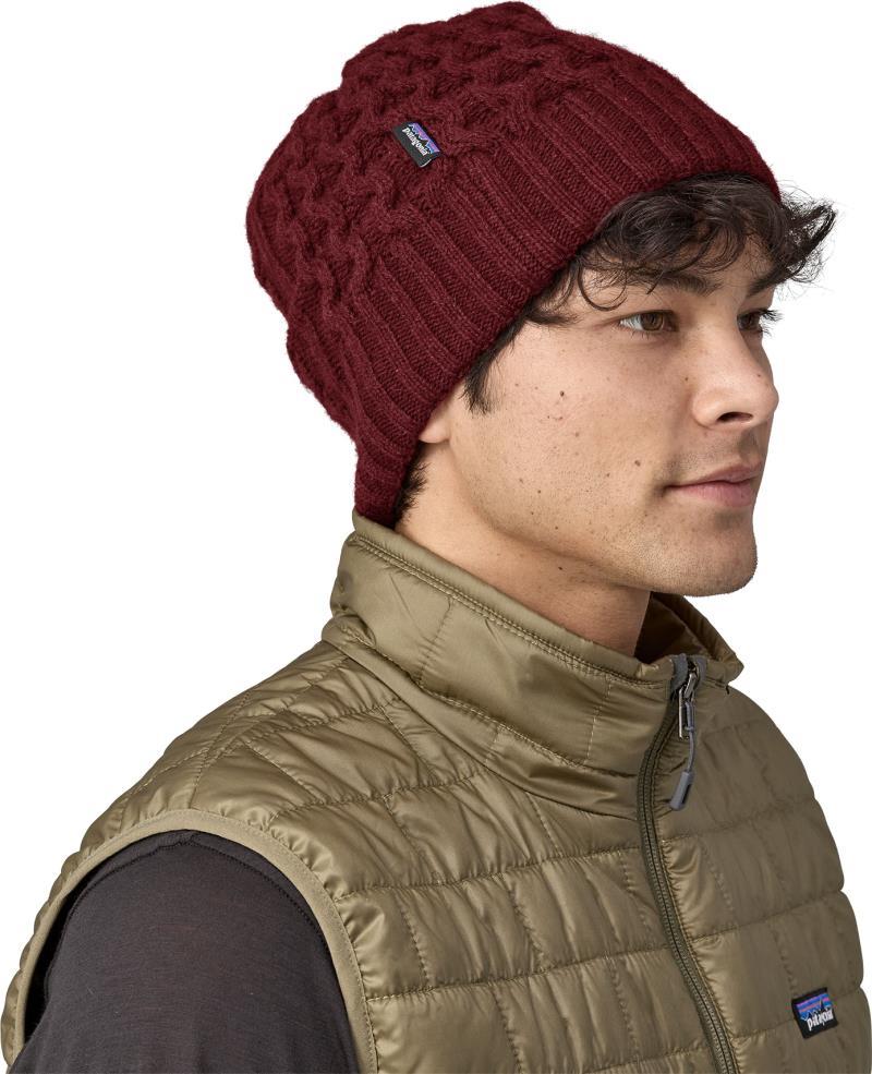 Coastal Cable Beanie - Wax Red 2