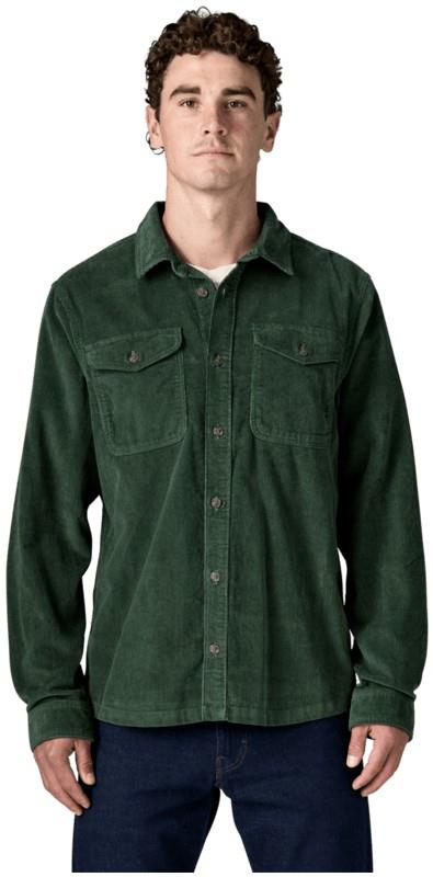 Corduroy LS Shirt - Mens - canopy green 1