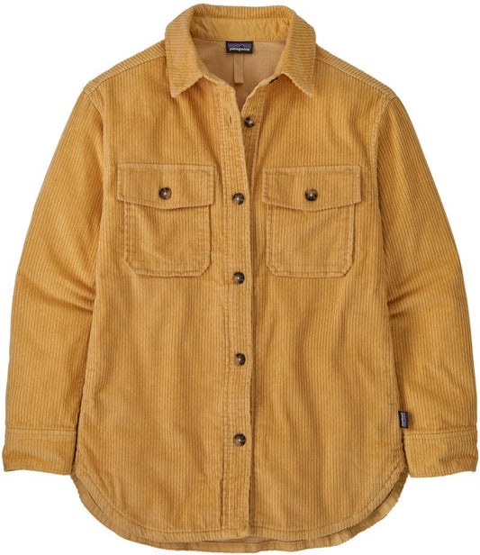 Corduroy Overshirt Jacket - Womens - beeswax tan 1