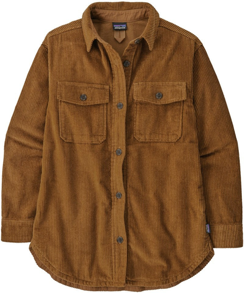 Corduroy Overshirt Jacket - Womens - shelter brown 1