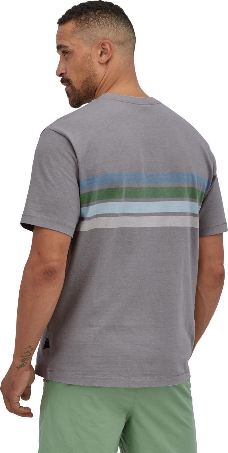 Cotton in Conversion Midweight Pocket Tee - Mens - Santa Cruz Line / Salt Grey 3
