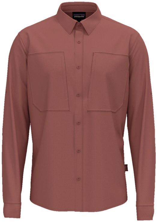 Crossdraft LS Shirt - Mens - pink ground 1