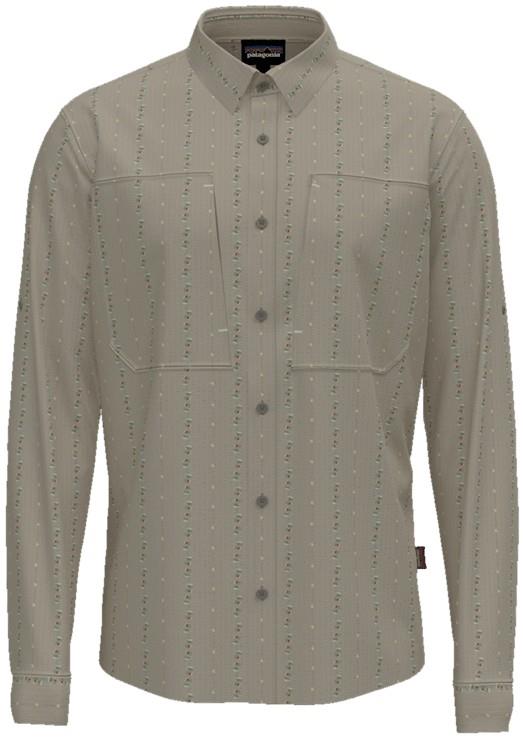 Crossdraft LS Shirt - Mens - star lands / albatross grey 1