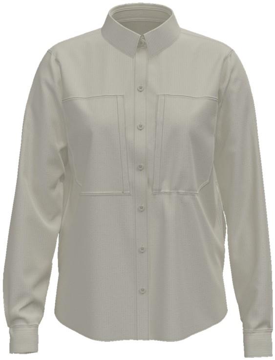 Crossdraft LS Shirt - Womens - dyno white 1