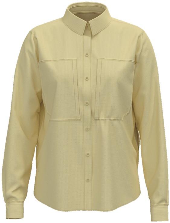 Crossdraft LS Shirt - Womens - resin yellow 1