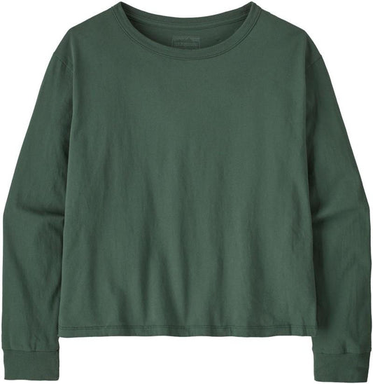 Daily Easy Cut LS T-Shirt - Womens - canopy green 1