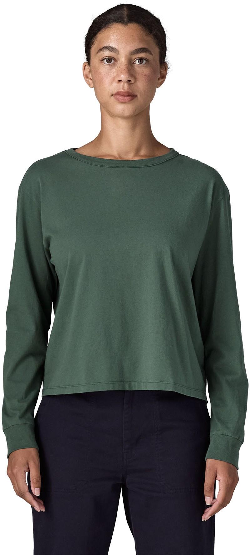 Daily Easy Cut LS T-Shirt - Womens - canopy green 1