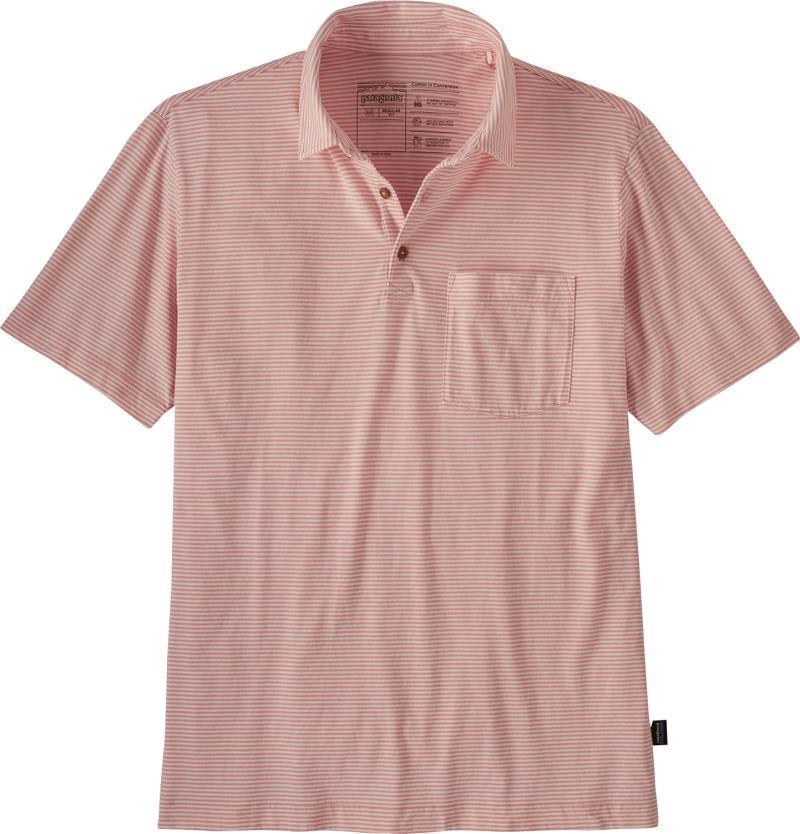 Daily Polo - Mens - Fathom Stripe / Sunfade Pink 1