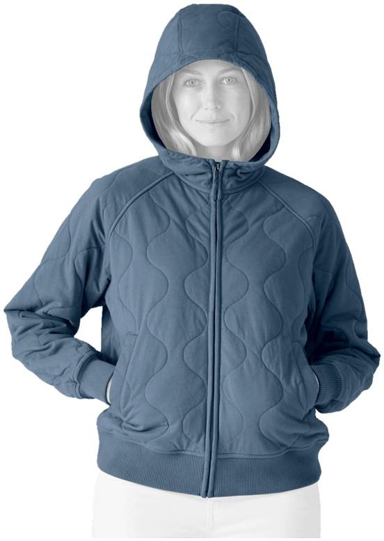 Daily Quilted Hoody - Womens - freshwater blue 1