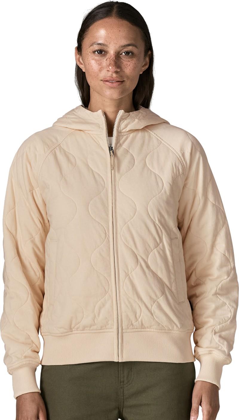 Daily Quilted Hoody - Womens - natural 1