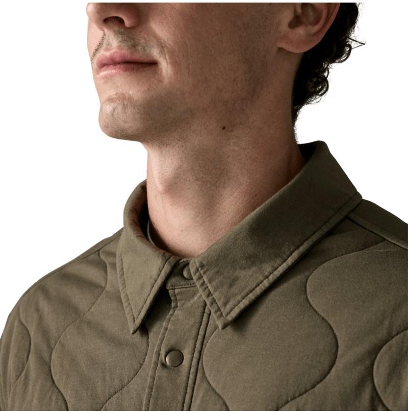 Daily Quilted Shirt Jacket - Mens - basin green 1