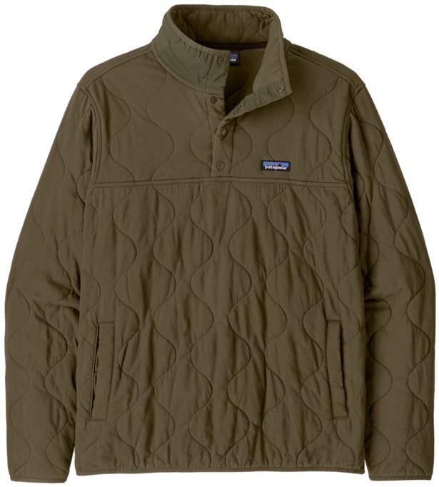 Daily Quilted Snap Tee Pullover - Mens - basin green 1