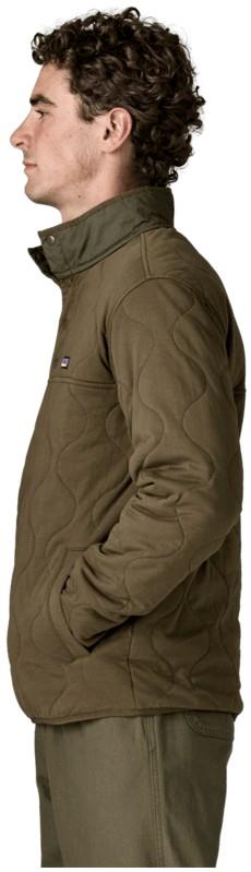 Daily Quilted Snap Tee Pullover - Mens - basin green 1
