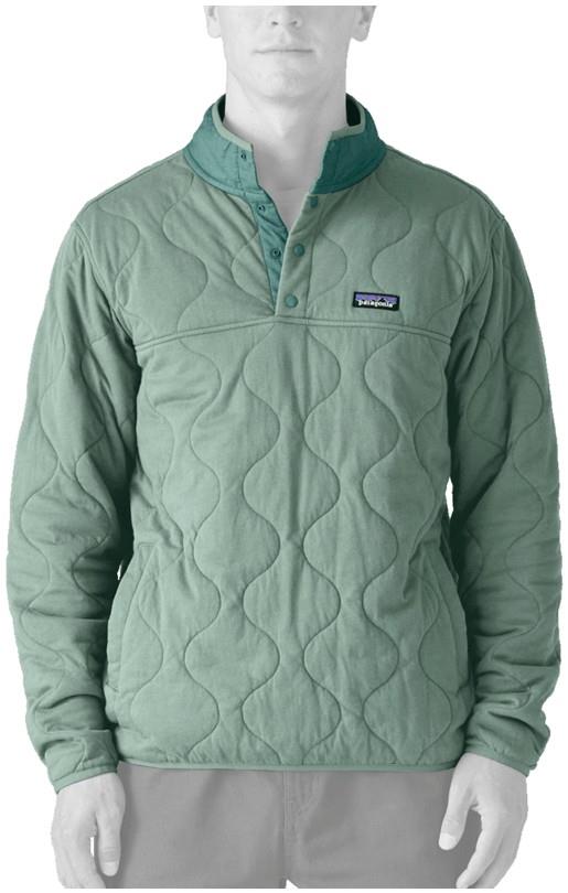 Daily Quilted Snap Tee Pullover - Mens - mixed green 1