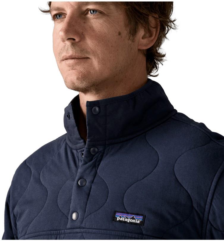 Daily Quilted Snap Tee Pullover - Mens - new navy 1