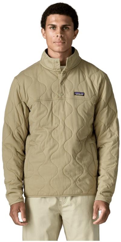 Daily Quilted Snap Tee Pullover - Mens - weathered stone 1