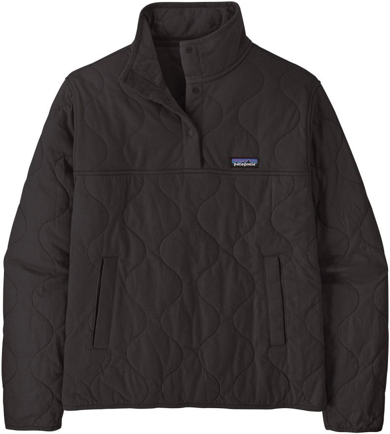 Daily Quilted Snap Tee Pullover - Womens - black 1