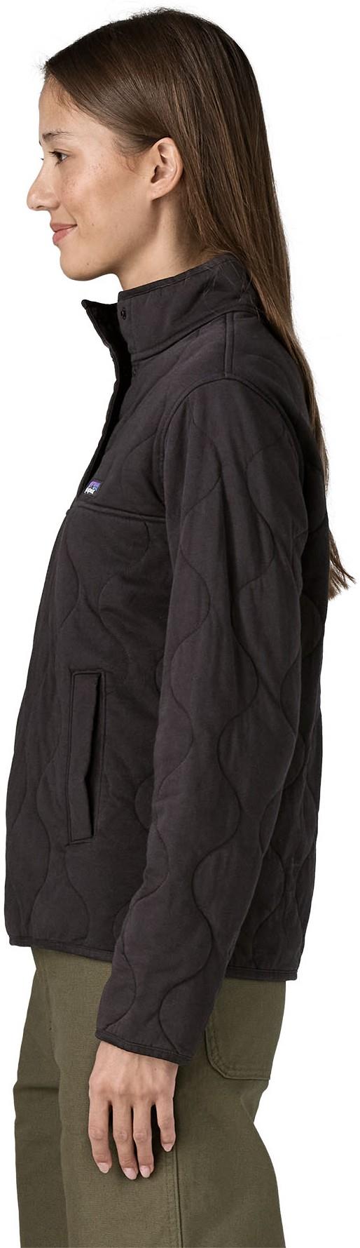 Daily Quilted Snap Tee Pullover - Womens - black 1