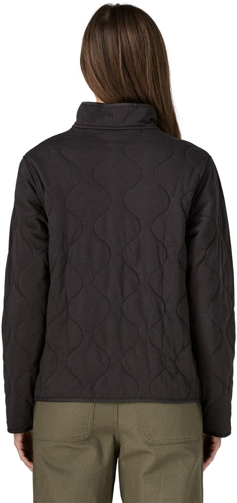 Daily Quilted Snap Tee Pullover - Womens - black 1