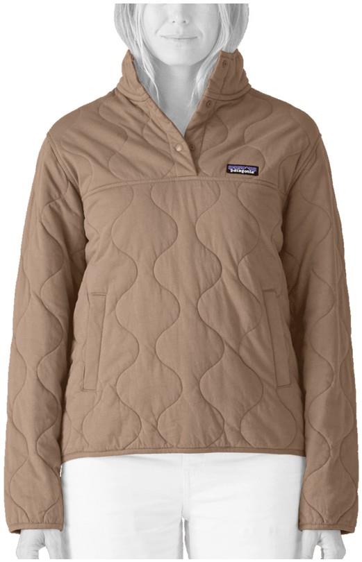 Daily Quilted Snap Tee Pullover - Womens - fossil brown 1