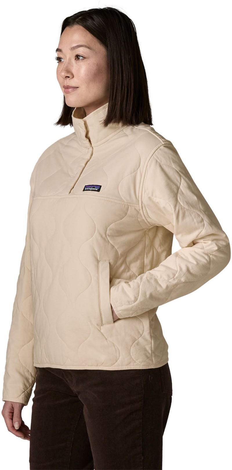 Daily Quilted Snap Tee Pullover - Womens - natural 1