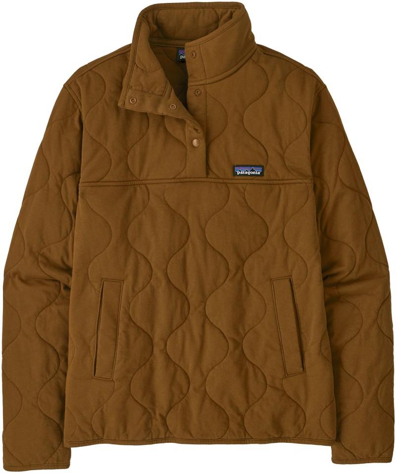 Daily Quilted Snap Tee Pullover - Womens - wolf brown 1