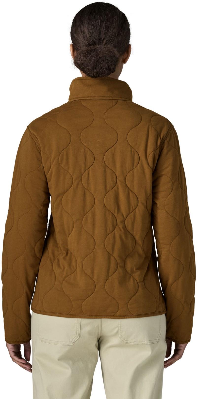 Daily Quilted Snap Tee Pullover - Womens - wolf brown 1