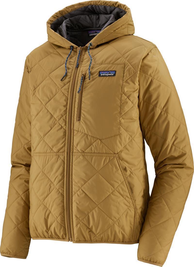 Diamond Quilted Bomber Hoody - Mens - Harvest Tan 1